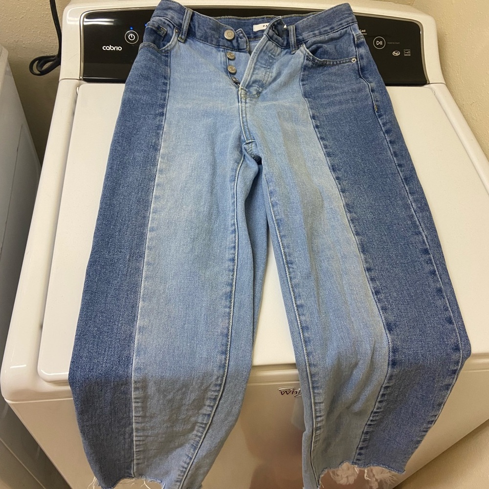 two toned denim pacsun jeans